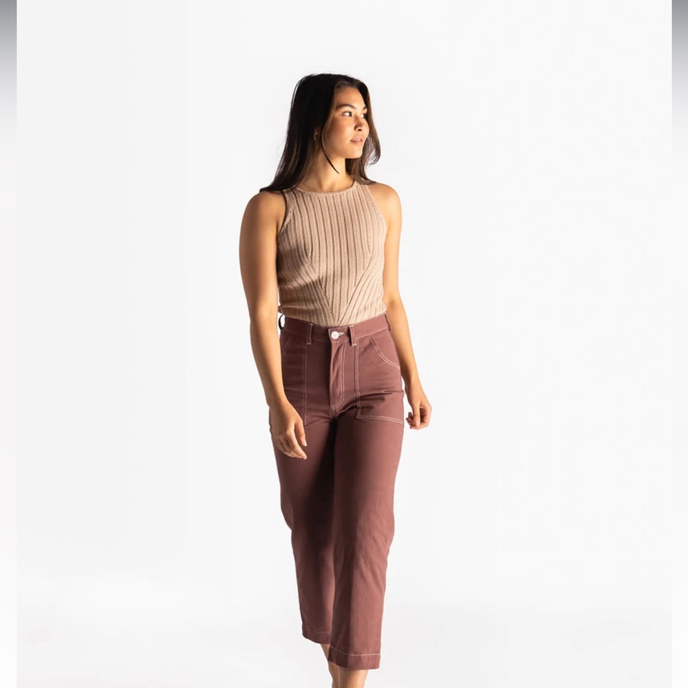 NWOT Soluna Collective Pima Knit Tank Top